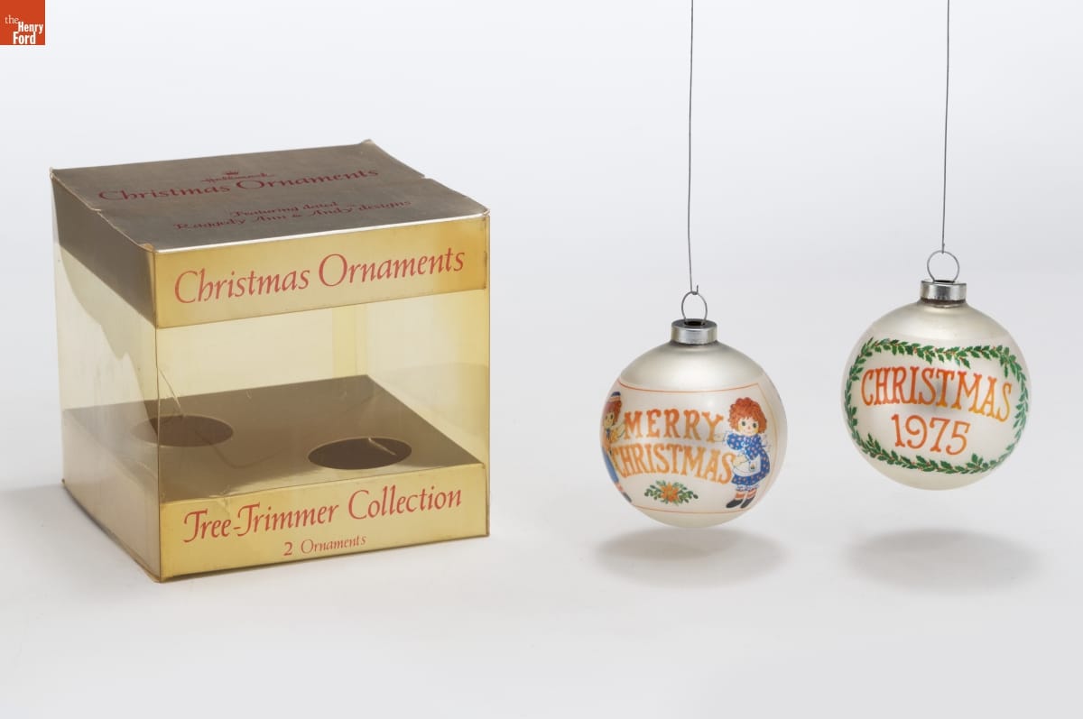Hallmark "Raggedy Ann and Andy" Christmas Ornaments, 1975