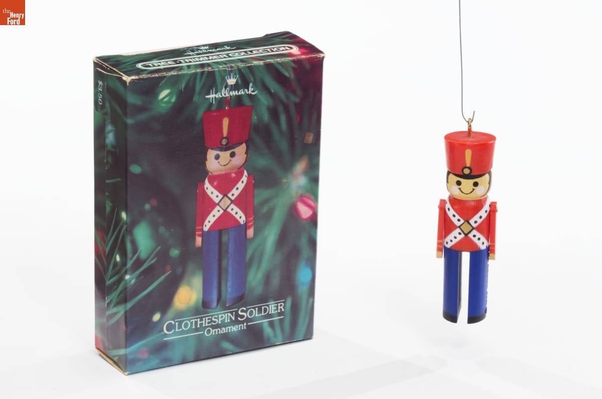 Hallmark "Clothespin Soldier" Christmas Ornament, 1980