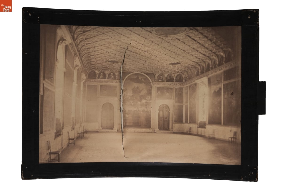 Megalethoscope Slide, "Hall of Titian's Assumption in the Academy of Fine Arts"