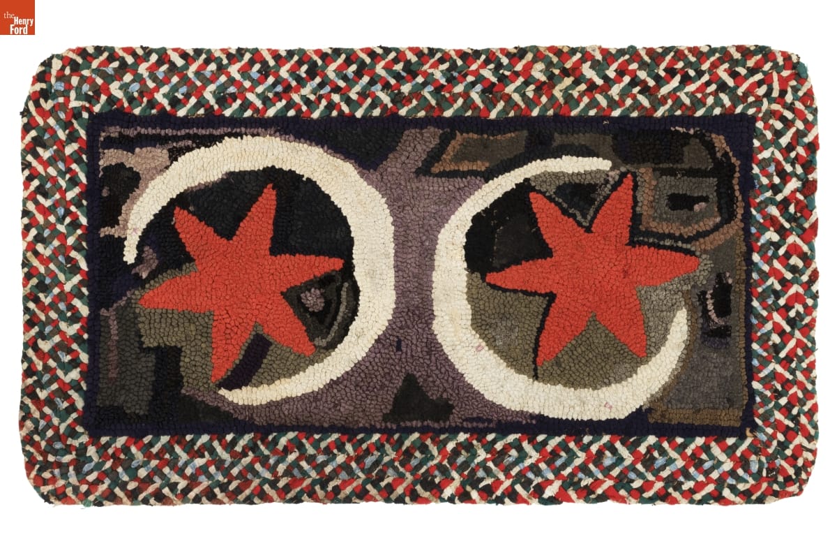 Hooked Rug, 1890-1900