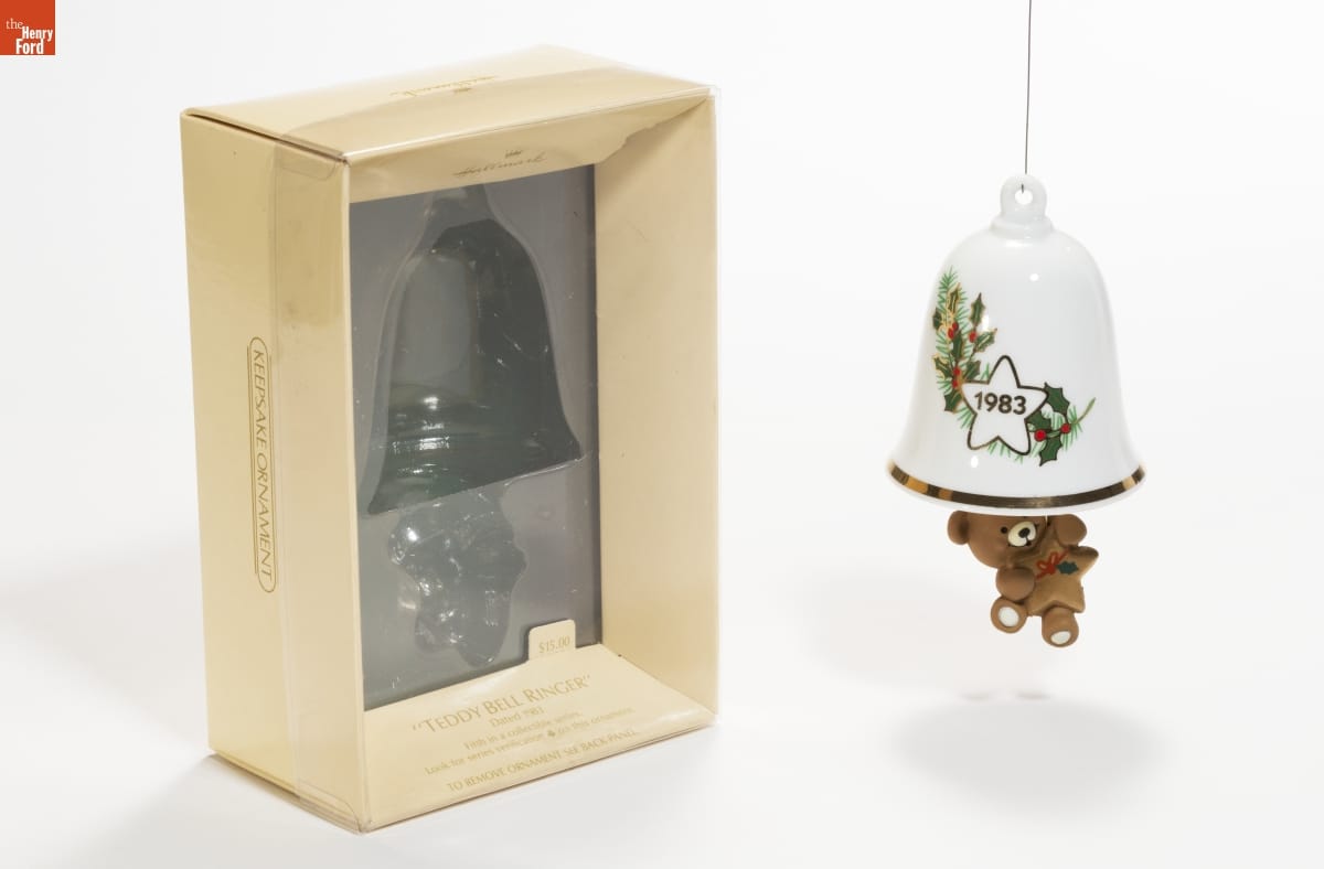 Hallmark "Teddy Bell Ringer" Christmas Ornament, 1983