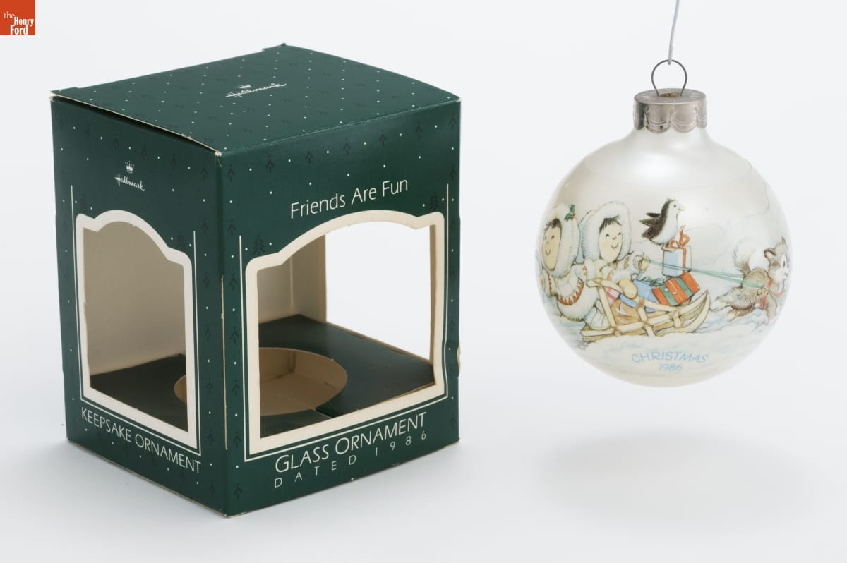 Hallmark "Friends are Fun" Christmas Ornament, 1986