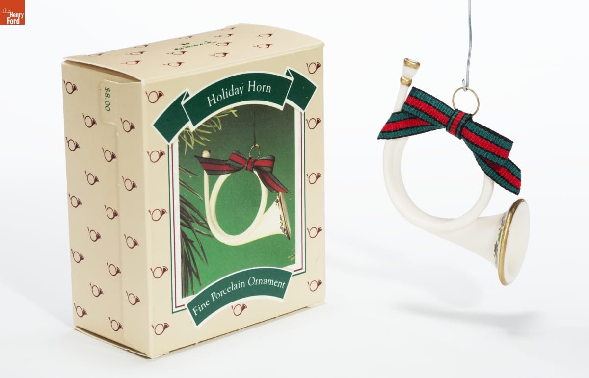 Hallmark "Holiday Horn" Christmas Ornament, 1986