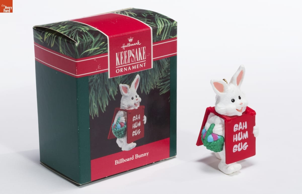 Hallmark "Billboard Bunny" Christmas Ornament, 1990