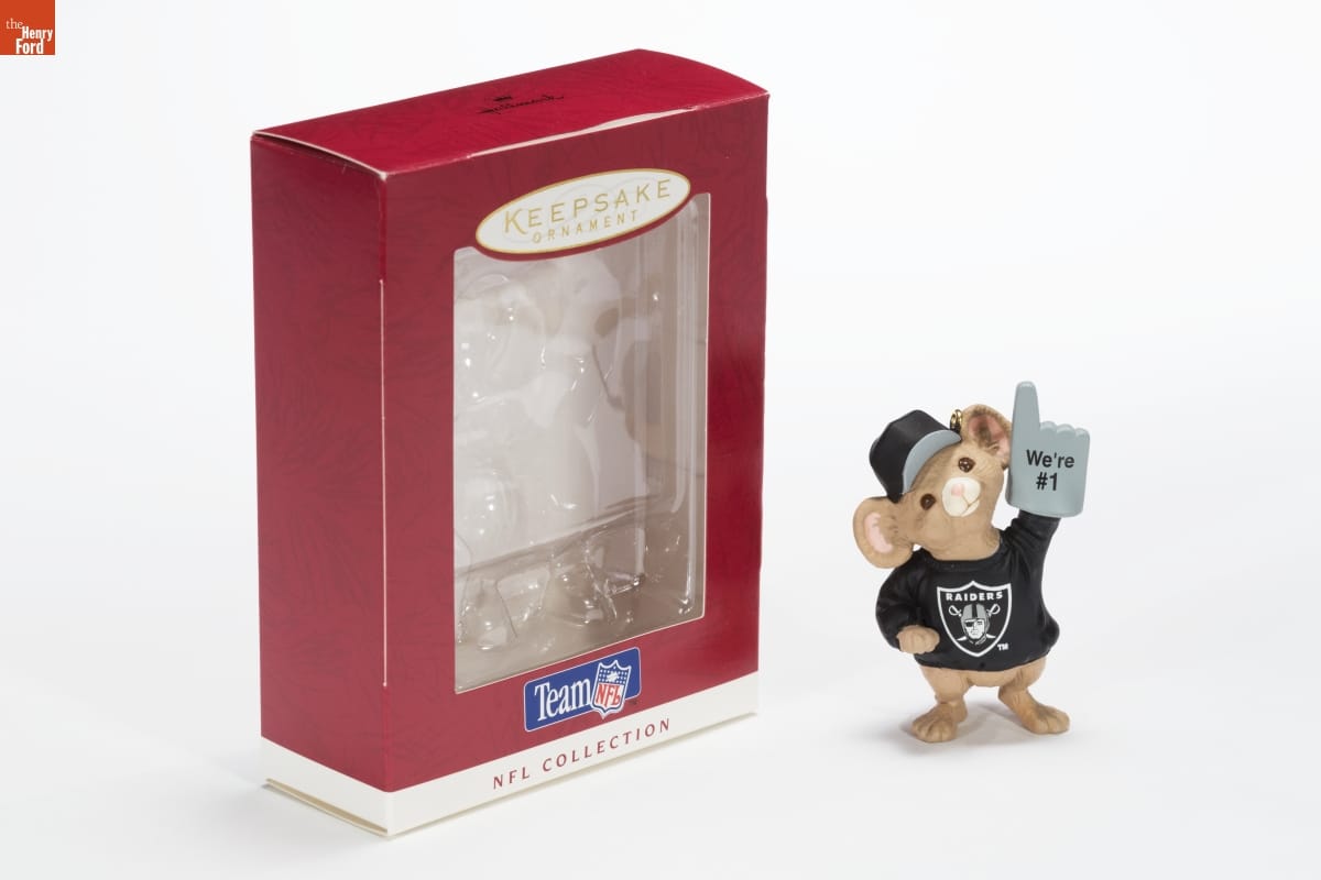 Hallmark "NFL Collection: Oakland Raiders" Christmas Ornament, 1996