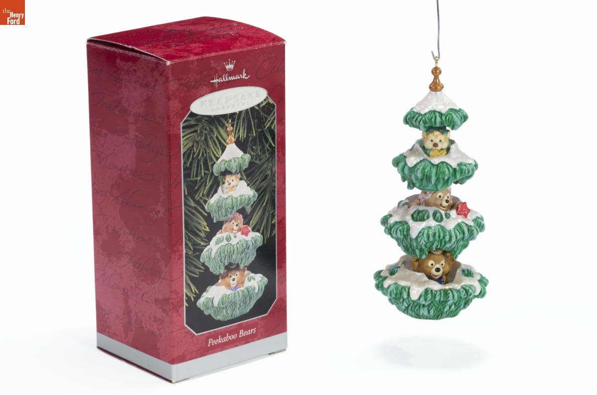Hallmark "Peekaboo Bears" Christmas Ornament, 1998