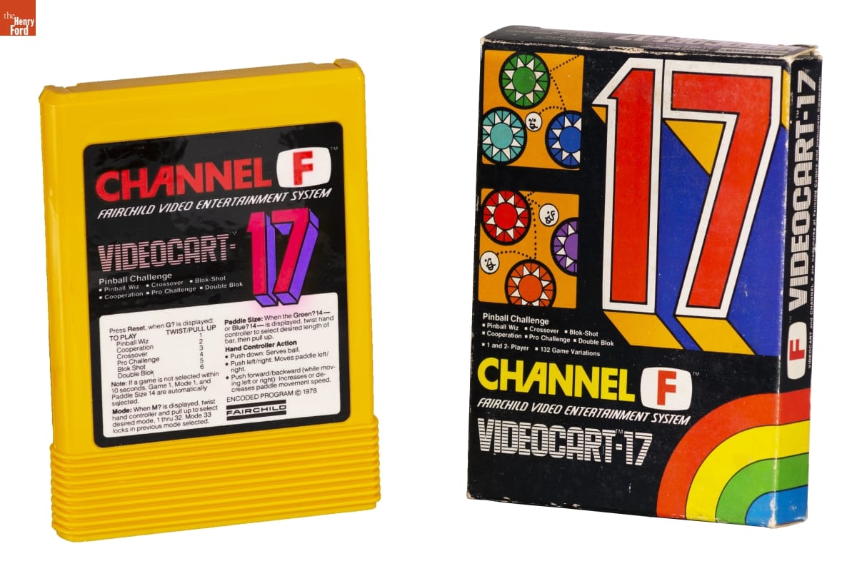 Fairchild Videocart-17 Game, "Pinball Challenge," 1978