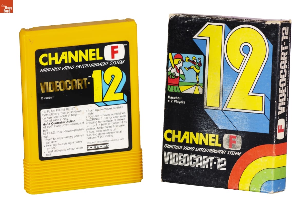 Fairchild Videocart-12 Game, "Baseball," 1977
