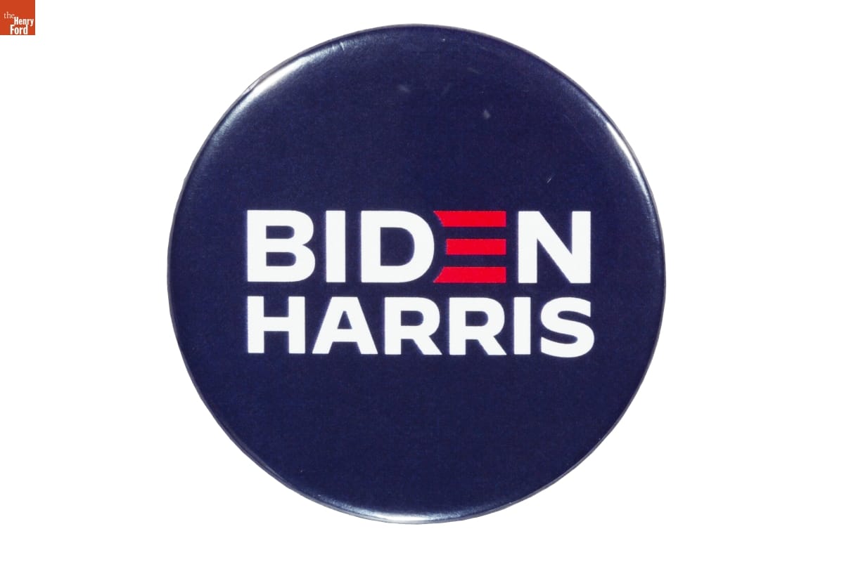 "Biden Harris" Campaign Button, 2020