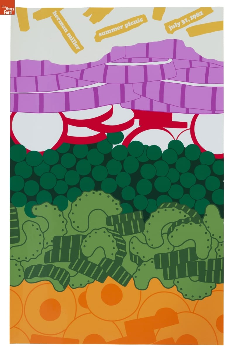 Herman Miller Summer Picnic Poster, "Seven Layer Salad," July 31, 1982