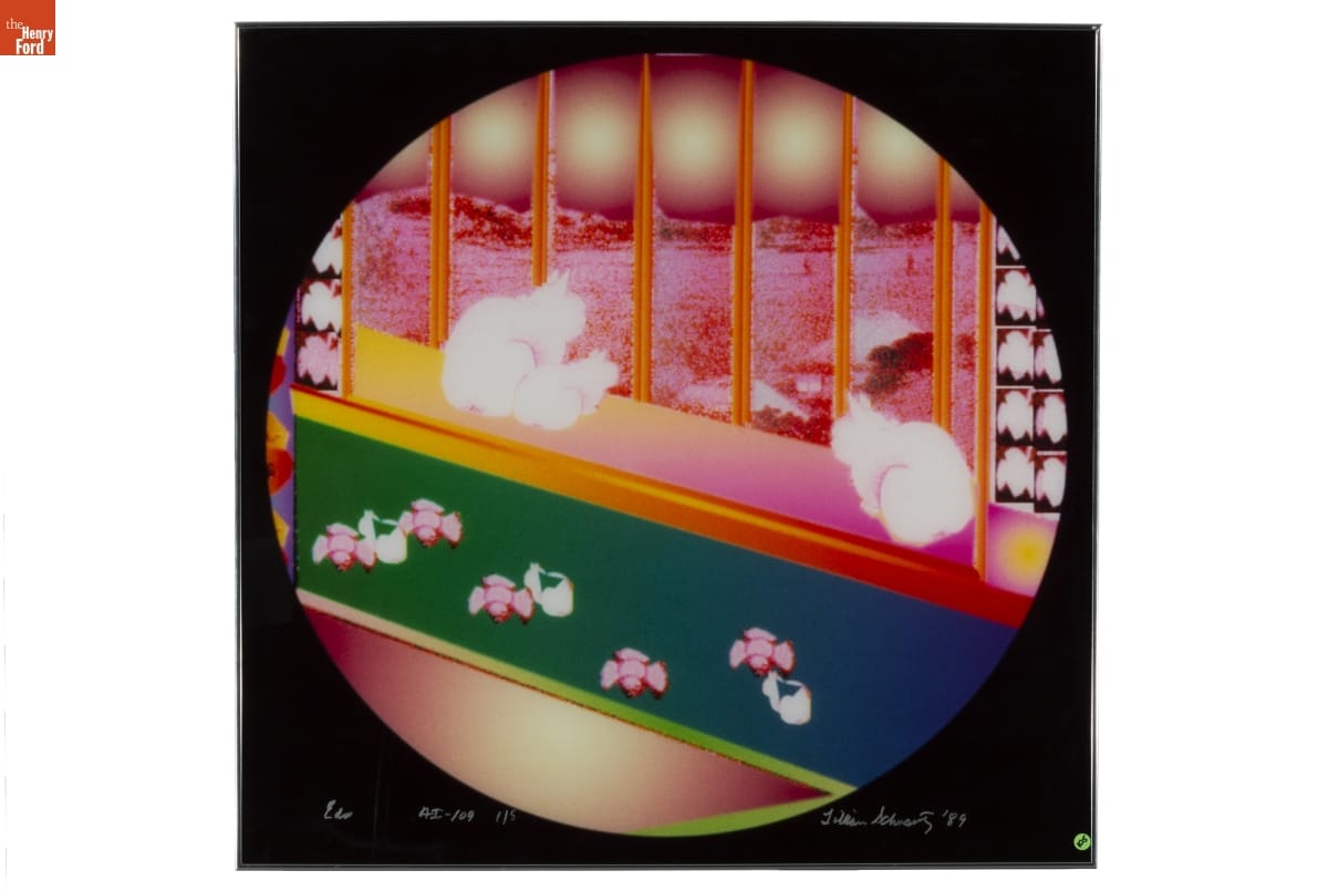 "Edo AI-109" by Lillian F. Schwartz, 1989