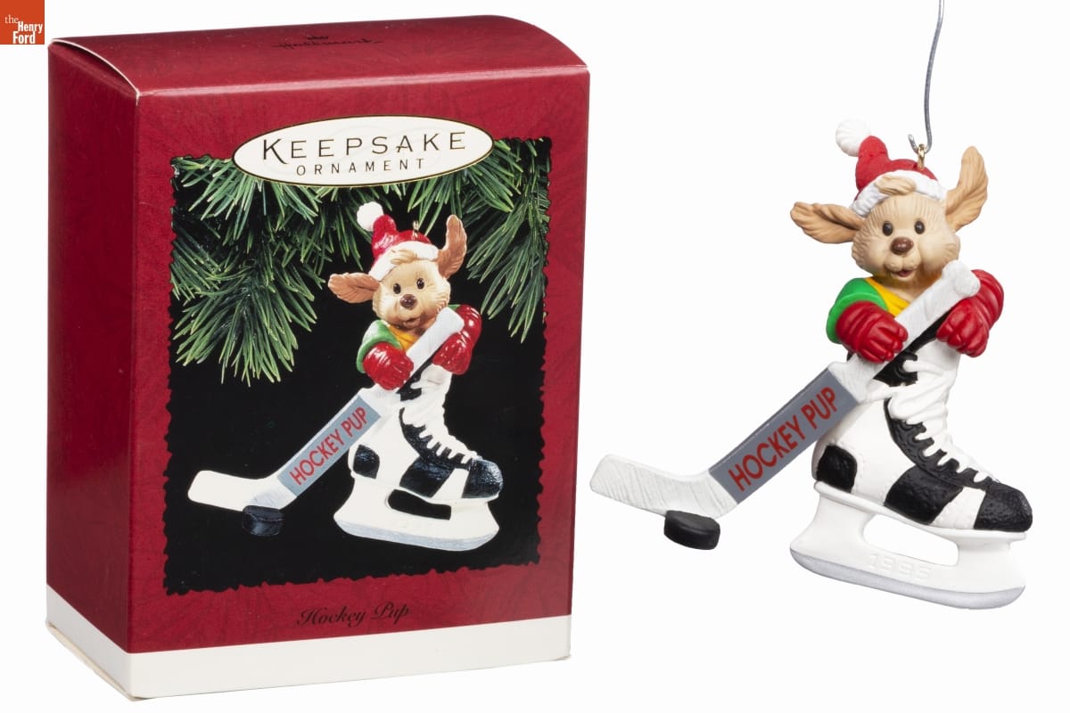 Hallmark "Hockey Pup" Christmas Ornament, 1995