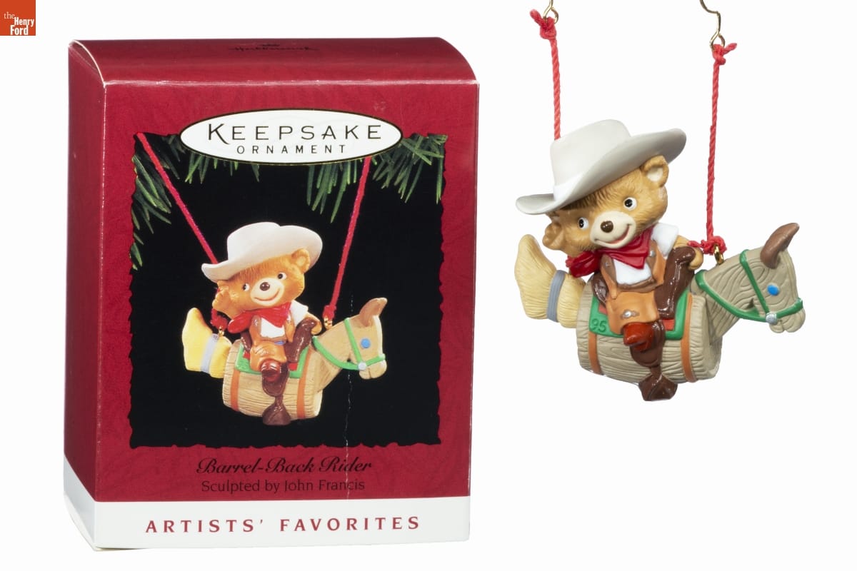 Hallmark "Barrel-Back Rider" Christmas Ornament, 1995