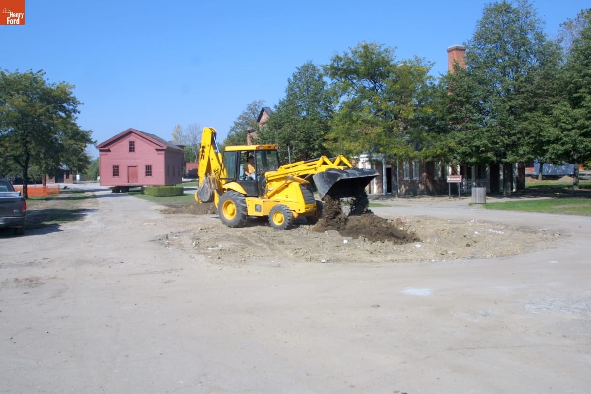 Gunsolly Carding Mill Being Relocated during the Greenfield Village Restoration Project, October 2002