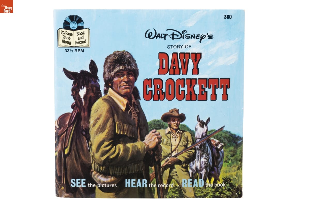 Walt Disney's "Story of Davy Crockett" Read-Along Book and Record, 1971