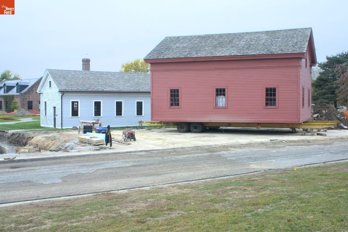 Gunsolly Carding Mill Being Relocated, Greenfield Village Restoration Project, October 2002
