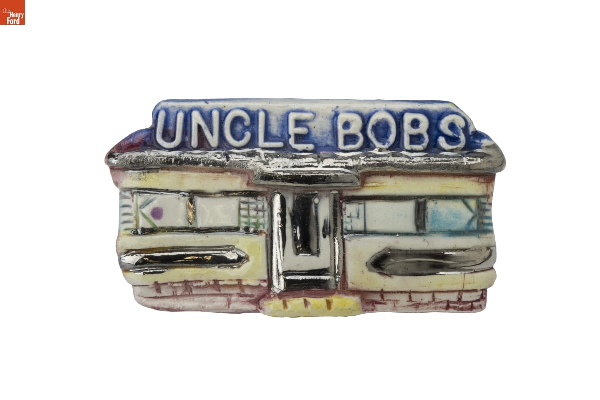 "Uncle Bob's Diner" Pin, 1980-1989