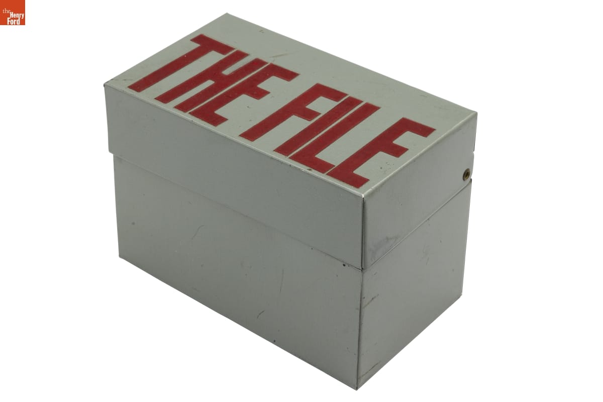 "The File," Diner Index Card File Used by Richard J.S. Gutman, 1975-1985