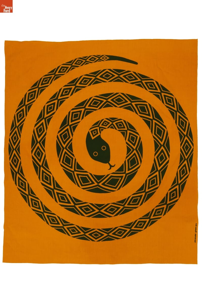 Environmental Enrichment Panel, "Snake," Designed by Alexander Girard for Herman Miller, 1972