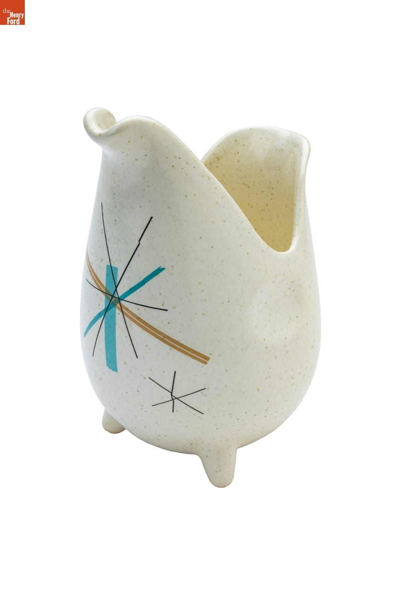 Salem China "Hopscotch Turquoise" Creamer, 1955-1965
