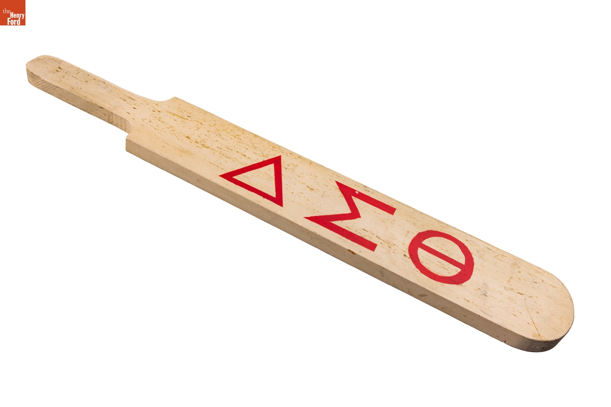 Delta Sigma Theta Sorority Paddle Owned by Richie Jean Jackson