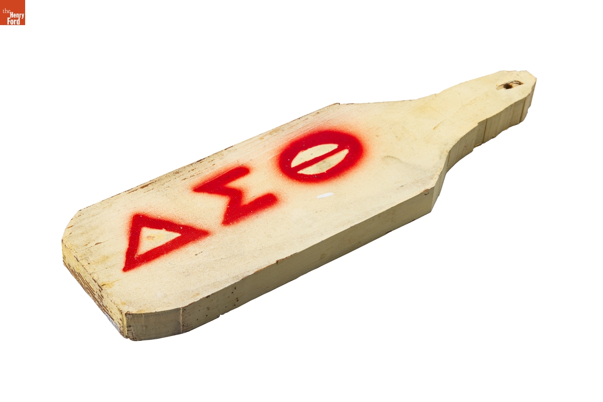 Delta Sigma Theta Sorority Paddle Owned by Richie Jean Jackson