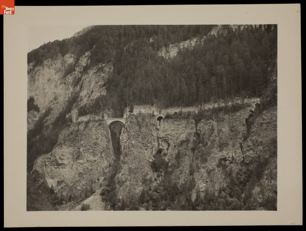 Arched Bridges near Fluela Pass, Switzerland, circa 1935