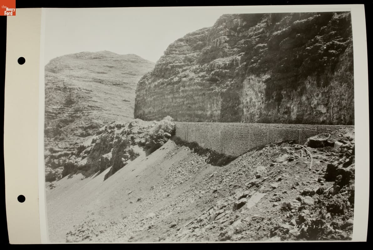 Stone Retaining Wall in South America, circa 1930