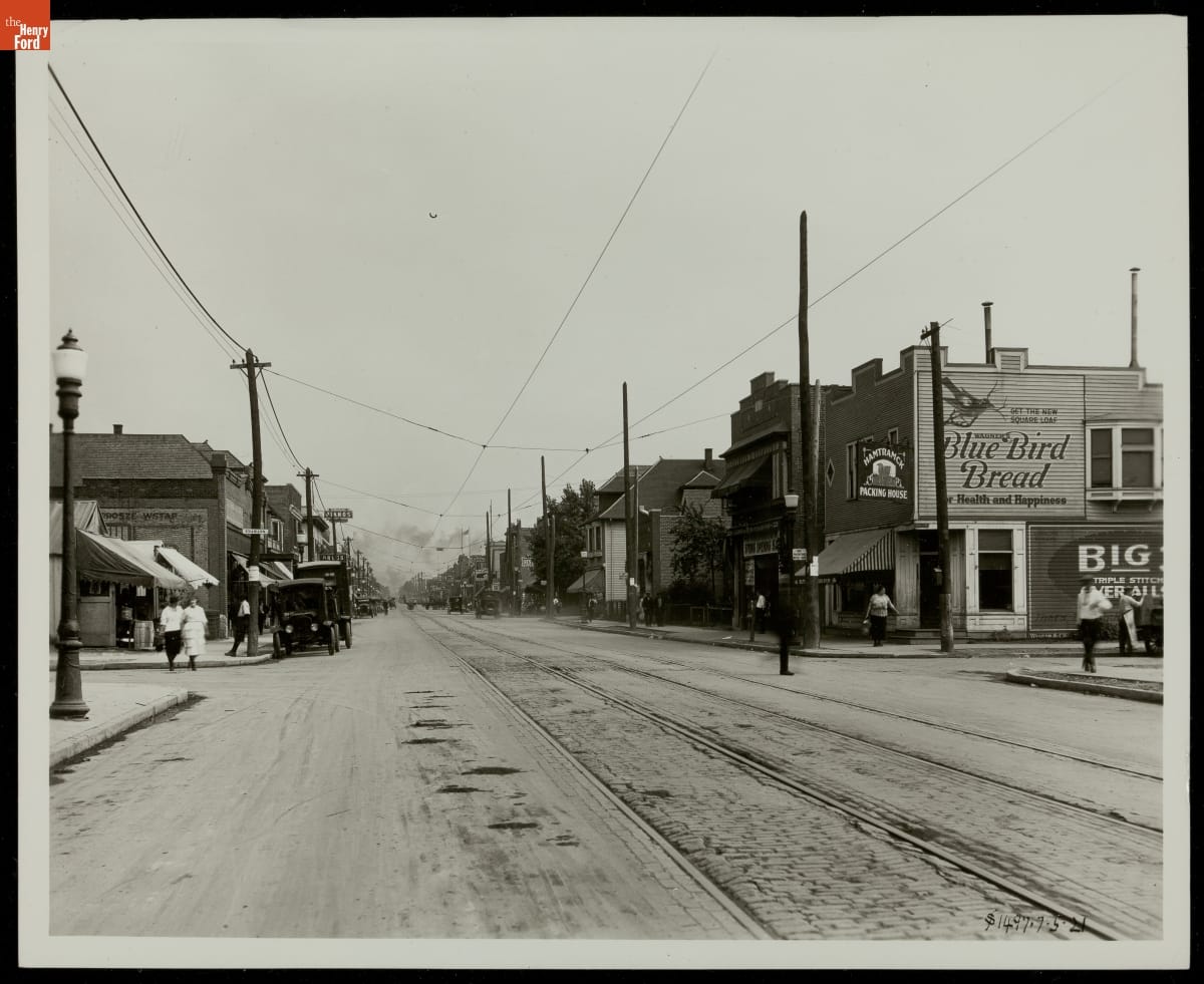 Street Scene in Hamtramck, Michigan, 1921