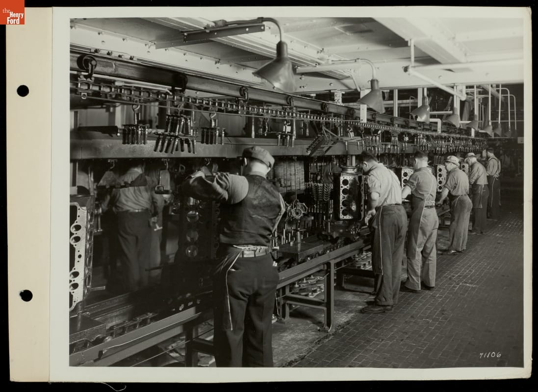 Ford V-8 Engine Assembly Line, 1938