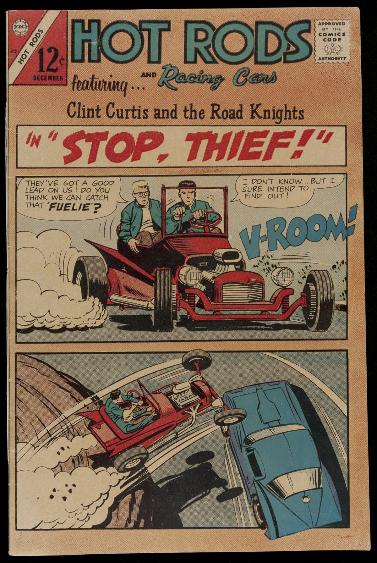 Comic Book, "Hot Rods and Racing Cars," December 1966