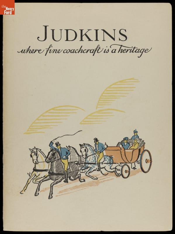 Book, "Judkins, Where Fine Coachcraft is a Heritage," circa 1923