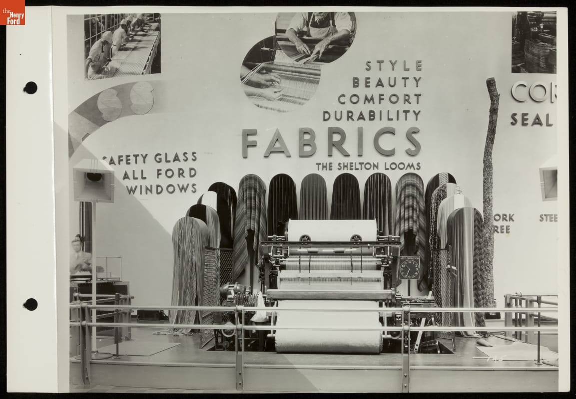 Automotive Fabric Exhibit, Ford Building, California Pacific International Exposition, San Diego, 1935