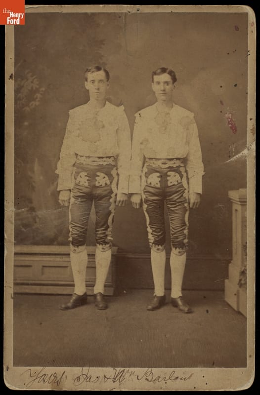 Circus Performers James and Harry Barlow, 1879