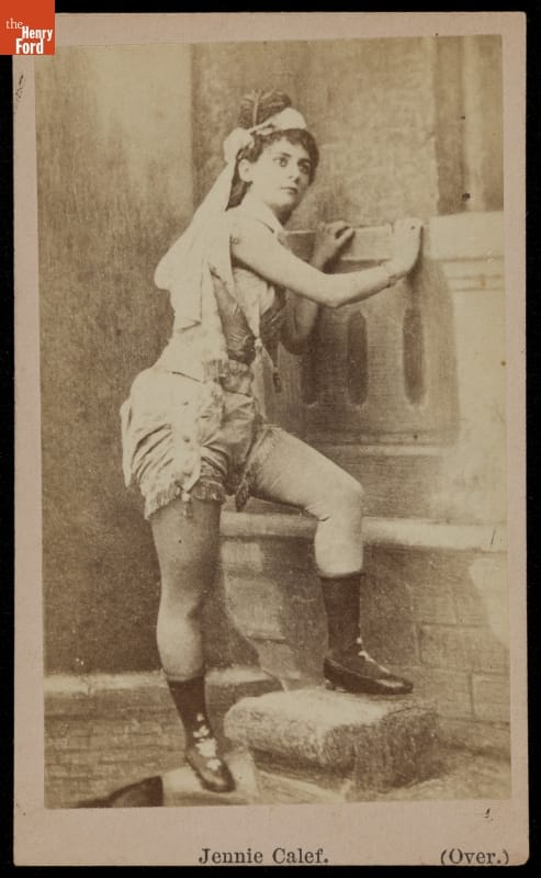Portrait of Actress Jennie Calef, circa 1880