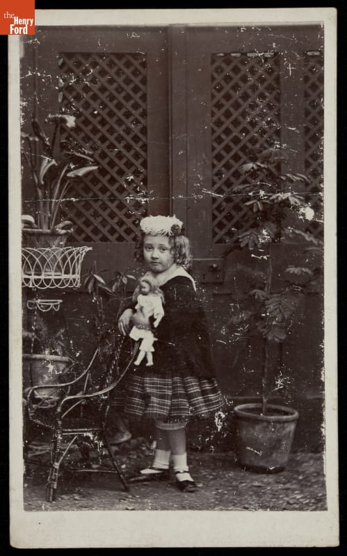 Young Girl Holding a Doll, 1868-1870