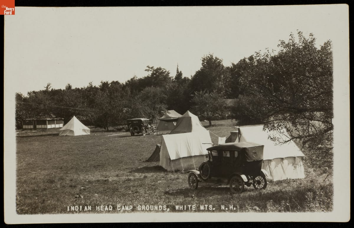 Indian Head Camp Grounds, White Mountains, New Hampshire, circa 1915