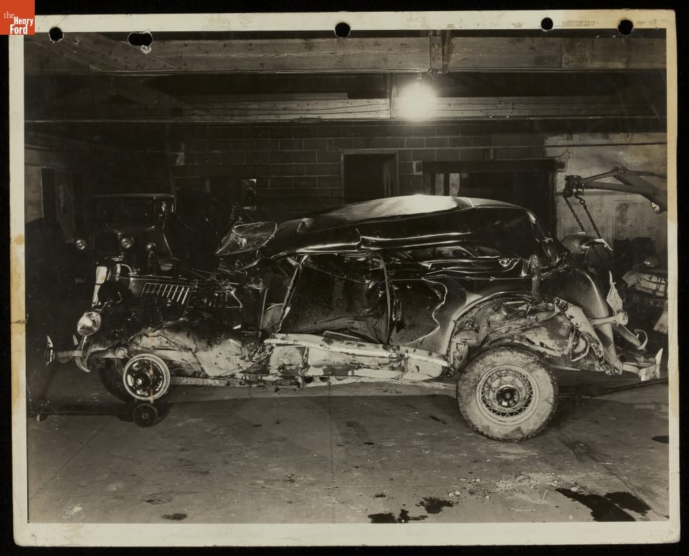 Car Involved in an Accident with a Train, Perrysburg, Ohio, 1930-1945