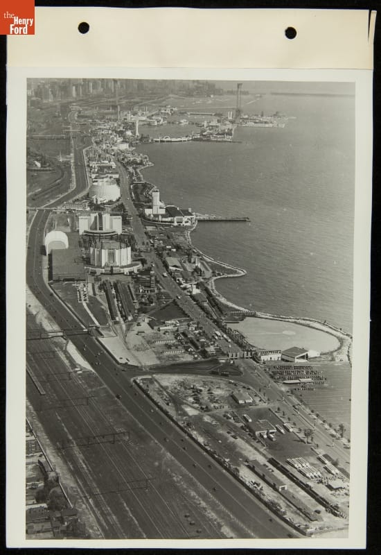 Aerial View of Century of Progress International Exposition, Chicago, Illinois, 1934