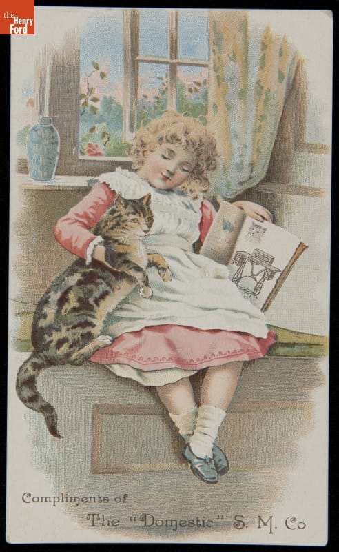 Trade Card for Domestic Sewing Machine Company, 1880-1900