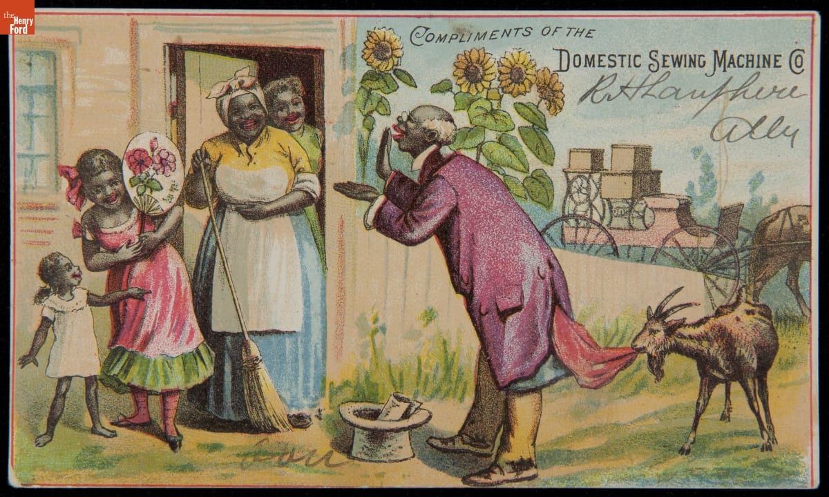 Trade Card for Domestic Sewing Machine Company, 1880-1900