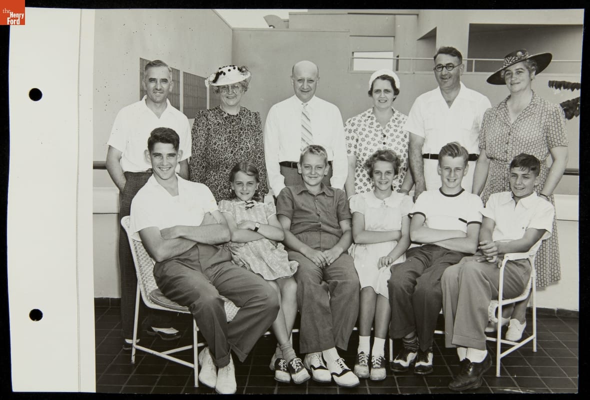 Families at Ford Exposition, New York World's Fair, 1940