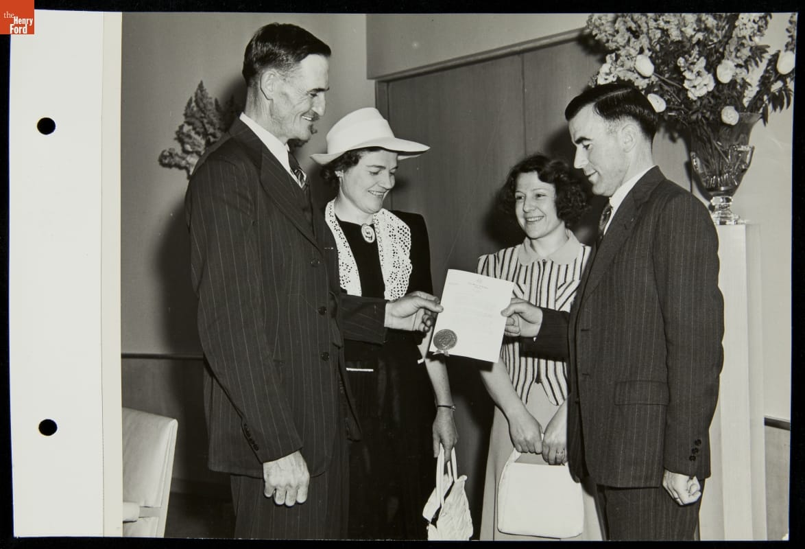 Families at Ford Exposition, New York World's Fair, 1940