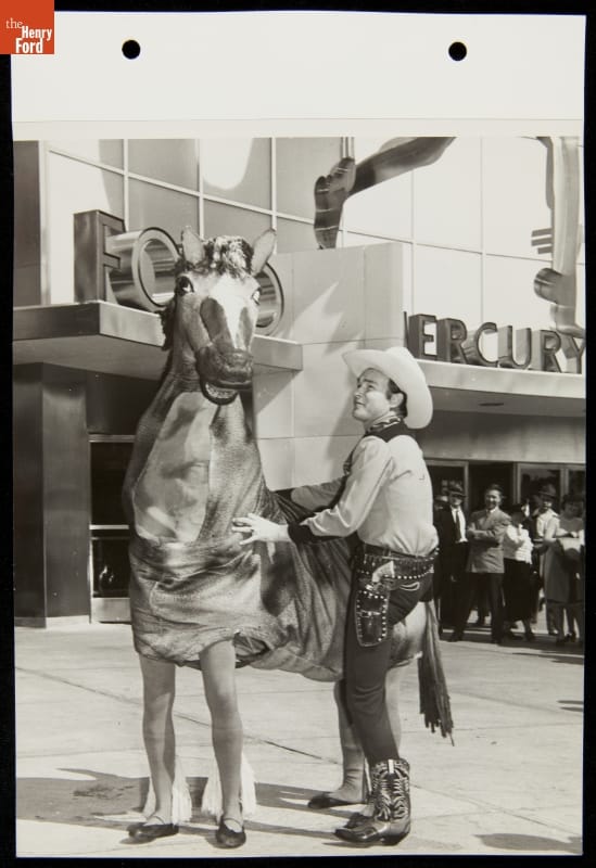 Roy Rogers with Performers of "A Thousand Times Neigh," American Ballet Caravan, Ford Exposition, New York World's Fair, 1940