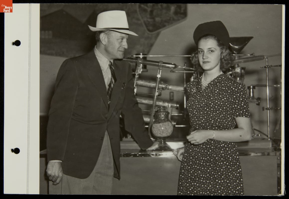 Actor Conrad Nagel and his Daughter Ruth at Ford Exposition, New York ...