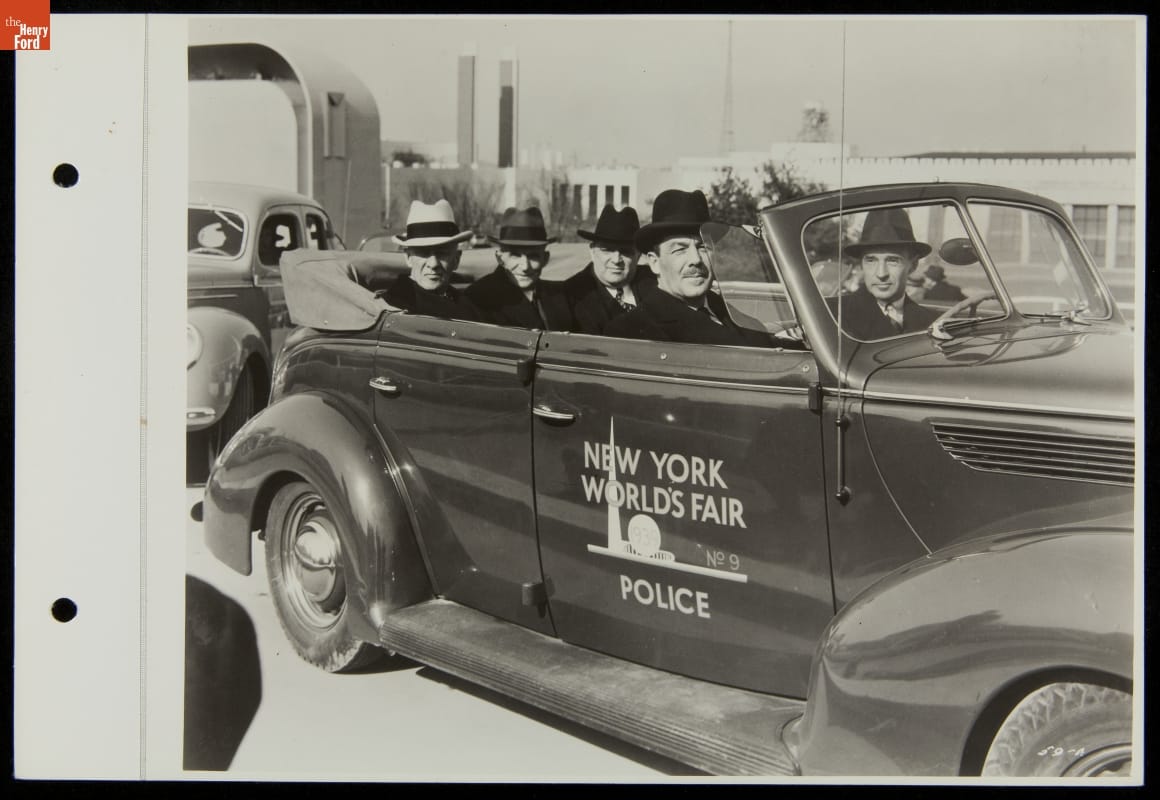 Al Smith, Henry Ford, Fiorello La Guardia, Grover Whalen and Edsel Ford at "Road of Tomorrow" Dedication, New York World's Fair, 1939