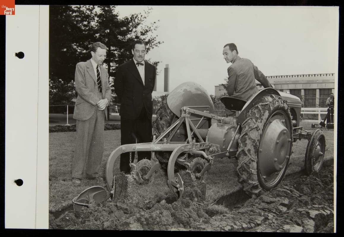 Edsel Ford on Ford Tractor, Ford Exposition, New York World's Fair, 1939