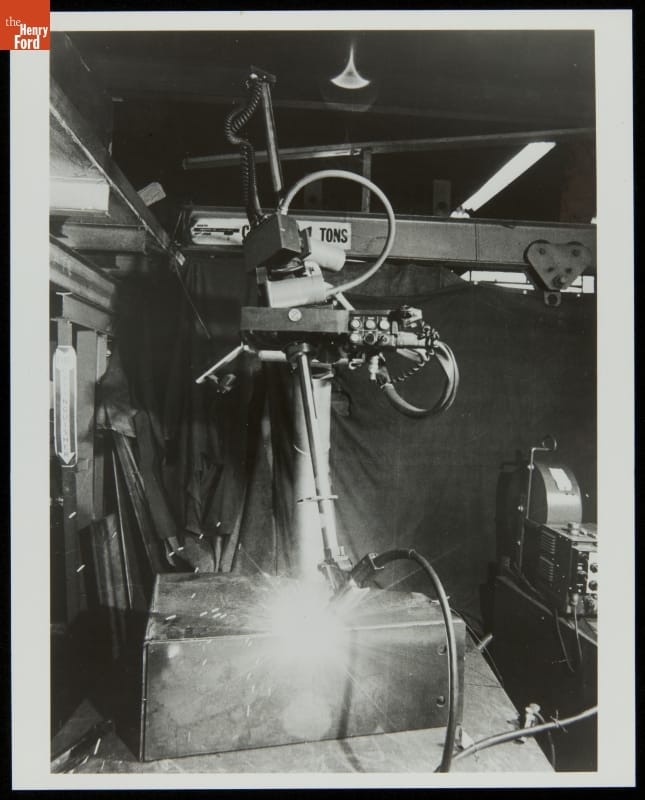 Apprentice Robot Welding, circa 1980