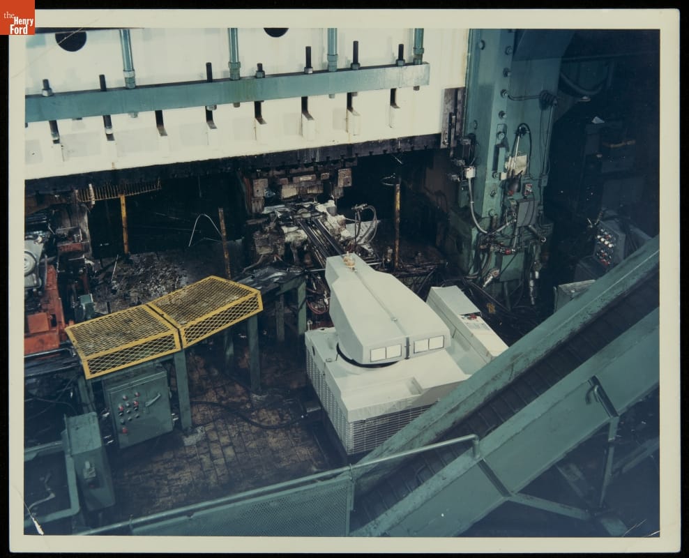 Unimate Industrial Robot in Use at the Ford Motor Company Rouge River Plant, circa 1975