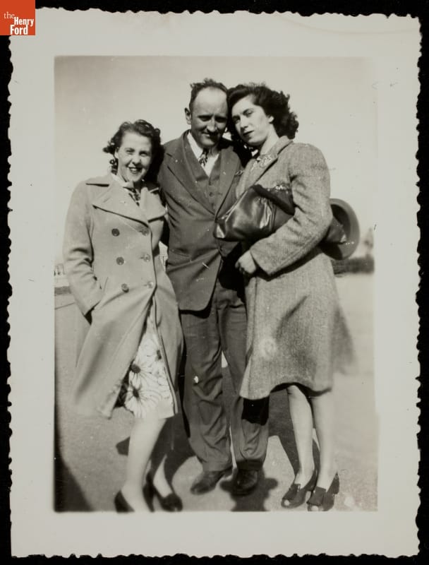 Group Portrait of Tourists, circa 1950